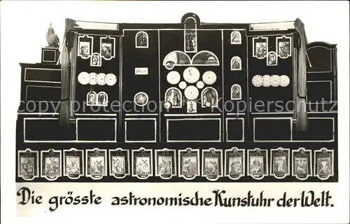 Uhren Groesste astronomische Kunstuhr der Welt  Kat. Technik