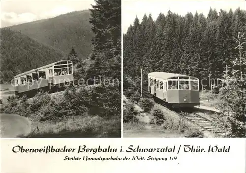 Zahnradbahn Oberweissbach  Kat. Bergbahn