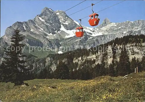 Seilbahn Groetzenbueel Braunwald Ortstock Kat. Bahnen