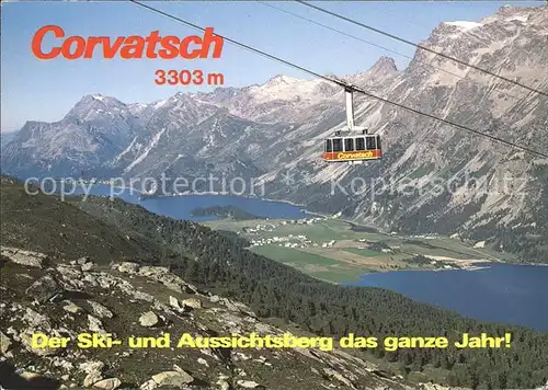 Seilbahn Corvatsch Oberengadiner Seen Kat. Bahnen