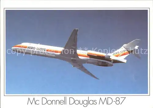 Flugzeuge Zivil Aero Lloyd Mc Donnell Douglas MD 87 Kat. Airplanes Avions