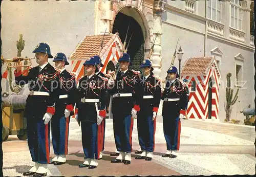Leibgarde Wache Monaco Palais Princier  Kat. Polizei
