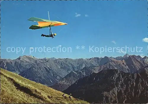 Drachenflug Drachenfliegen Alpen  Kat. Flug