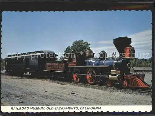 Lokomotive Jupiter Old Sacramento State Historic Park Kat. Eisenbahn