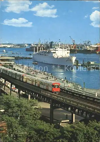 Eisenbahn Faehre Hamburg ueberseebruecke Kat. Eisenbahn