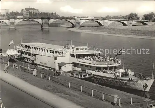 Motorschiffe Karl Marx Dresden Weisse Flotte  Kat. Schiffe