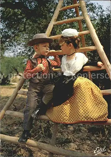 Trachten Frankreich Gardian et Mireille Olivier  Kat. Trachten