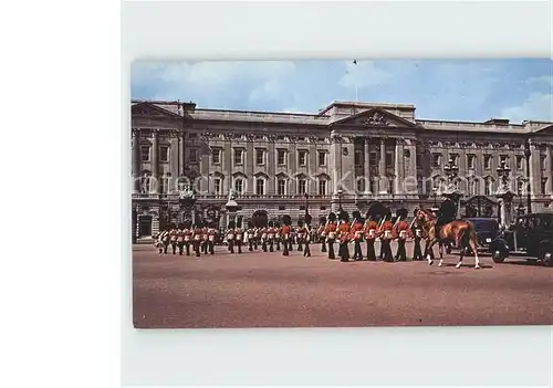 Leibgarde Wache Guards Buckingham Palace London  Kat. Polizei