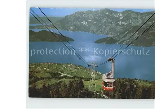 Seilbahn Beckenried Klewenalp Vierwaldstaettersee Kat. Bahnen