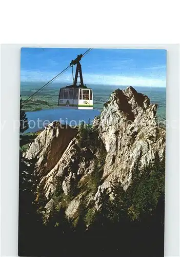 Seilbahn Tegelberg Schwangau Fuessen Gelbe Wand Bannwaldsee  Kat. Bahnen