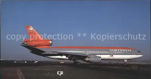 Flugzeuge Zivil Northwest McDonnell Douglas DC 10 40  Kat. Airplanes Avions