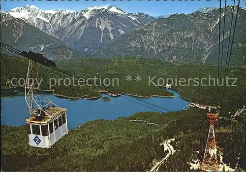 Seilbahn Bayerische Zugspitzbahn Eibsee Zugspitze Kat. Bahnen