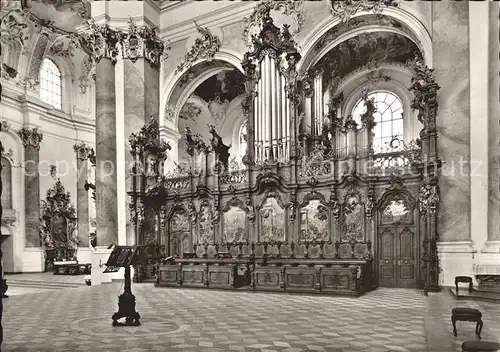 Kirchenorgel Ottobeuren Basilika Chorgestuehl Kat. Musik