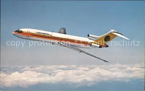 Flugzeuge Zivil Continental Airlines 727 Kat. Airplanes Avions