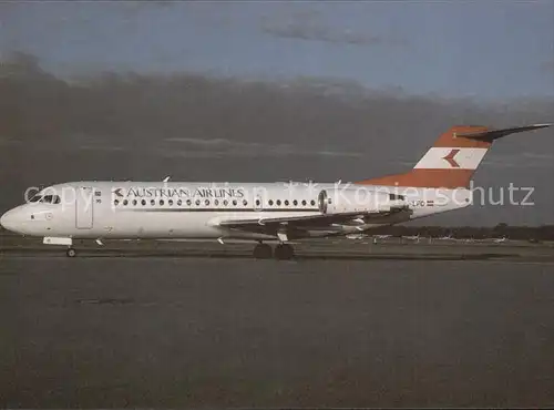 Flugzeuge Zivil Austrian Airlines Fokker 70 OE LFO  Kat. Airplanes Avions