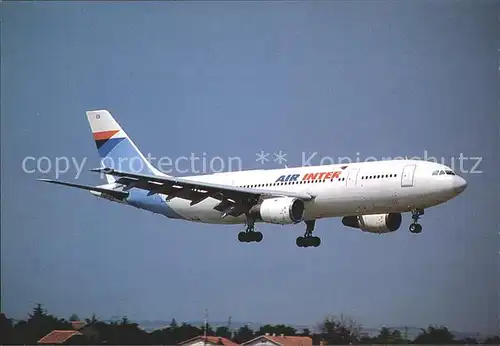 Flugzeuge Zivil Air Inter Airbus A.300 B2 F GBEB Kat. Airplanes Avions