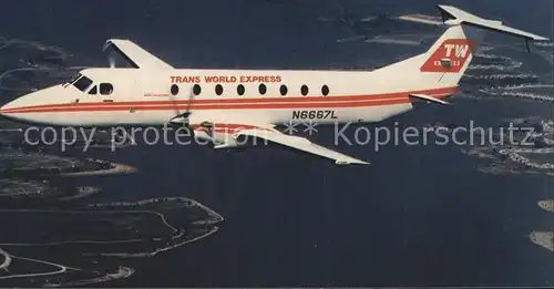 Flugzeuge Zivil Trans World Express Beech 1900 Kat. Airplanes Avions