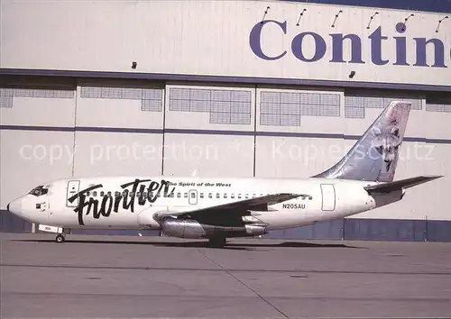 Flugzeuge Zivil Frontier Airlines Boeing 737 201 N205AU c n 19421 43 Kat. Airplanes Avions