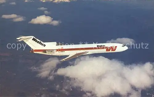 Flugzeuge Zivil Western Airlines Boeing 727 247 A  Kat. Airplanes Avions