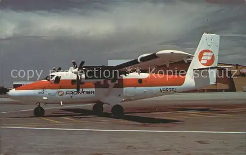 Flugzeuge Zivil Frontier Airlines DeHavilland Canada DHC 6 Twin Otter  Kat. Airplanes Avions