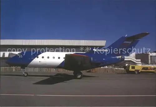 Flugzeuge Zivil SibNia Yak 40 RA 87460 Kat. Airplanes Avions