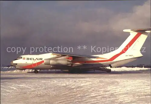 Flugzeuge Zivil Belair IL 76 EW 76837 Kat. Airplanes Avions