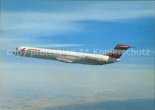 Flugzeuge Zivil Austrian Airlines Douglas DC9 81 Kat. Airplanes Avions