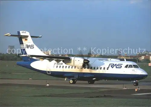 Flugzeuge Zivil RAS Flug ATR 42 300 D BOOM c n 315 Kat. Airplanes Avions