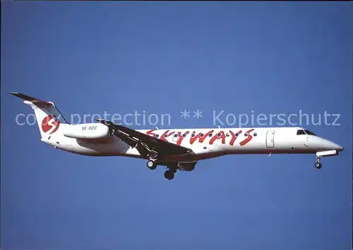 Flugzeuge Zivil Skyways Embraer 145 SE DZC  Kat. Airplanes Avions