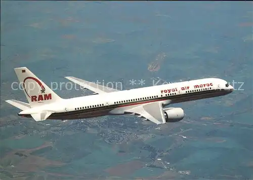 Flugzeuge Zivil Royal Air Maroc Boeing 757 2B6  Kat. Airplanes Avions