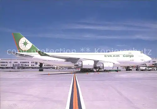 Flugzeuge Zivil Eva Air Cargo Boeing 747 45EF B 16481 30607 1251 Kat. Airplanes Avions