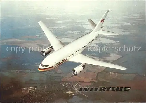 Flugzeuge Zivil Interflug A310 Kat. Airplanes Avions