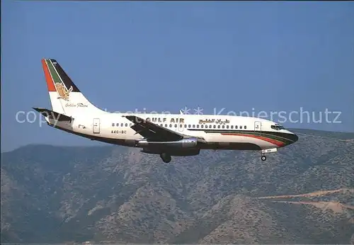 Flugzeuge Zivil Gulf Air Boeing 737 2P6 Advanced A40 BC CN 21355 493  Kat. Airplanes Avions