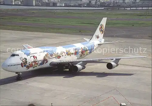 Flugzeuge Zivil Japan Airlines Walt Disney Boeing 747 146B SR JA8170  Kat. Airplanes Avions