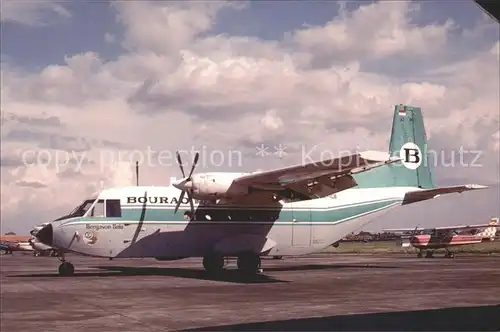 Flugzeuge Zivil Bouraq Indonesia Airlines IPTN 212 A4 Srs 100 Aviocar PK ICE  Kat. Airplanes Avions