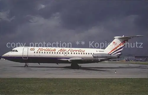 Flugzeuge Zivil British Air Ferries BAe 111 201AC c n 011 G DBAF Kat. Airplanes Avions