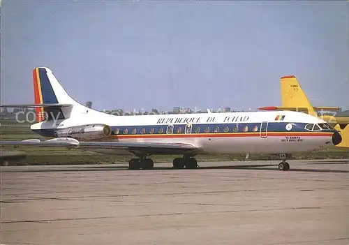 Flugzeuge Zivil Tchad Republic Caravelle  Kat. Airplanes Avions