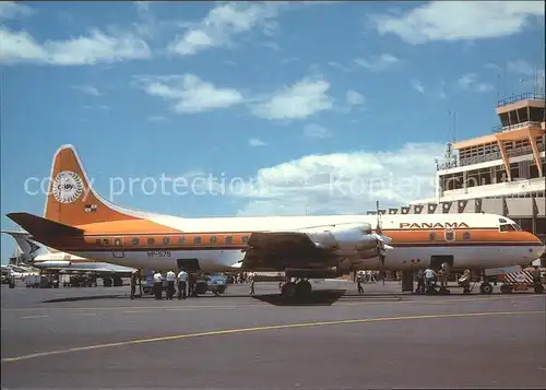 Flugzeuge Zivil Copa Panama Lockheed L 188 Electra HP 579 Kat. Airplanes Avions