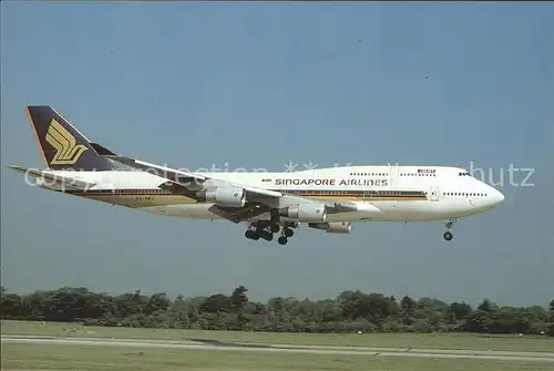 Flugzeuge Zivil Singapore Airlines B 747 400 9V SMJ C N 25068 Kat. Airplanes Avions