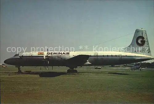 Flugzeuge Zivil Bristol Britannia 253 Geminair C N 13514 9G ACE Kat. Airplanes Avions