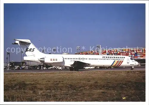 Flugzeuge Zivil SAS MD 87 OY KHI cn 49614  Kat. Airplanes Avions