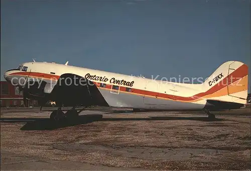 Flugzeuge Zivil Ontario Central Airways Douglas DC3 C FBKX c n 32812 Kat. Airplanes Avions