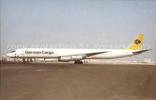 Flugzeuge Zivil German Cargo McDouglas DC 8 73AF D ADUO c n 46047 Kat. Airplanes Avions