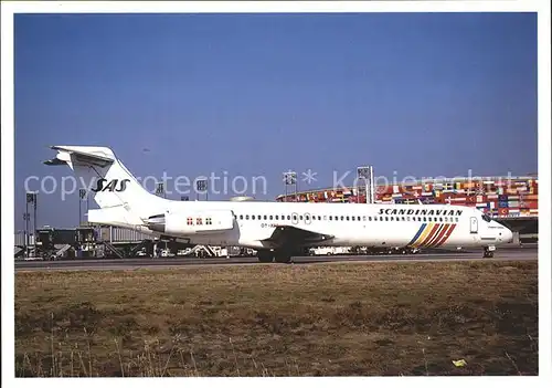 Flugzeuge Zivil SAS MD 87 OY KHI cn 49614 Kat. Airplanes Avions