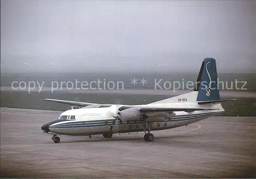 Flugzeuge Zivil Sabena Fokker F 27  Kat. Airplanes Avions