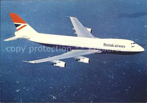 Flugzeuge Zivil British Airways Boeing 747 Jumbo Kat. Airplanes Avions