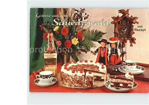 Schwarzwald Kuckucksuhr Rezept Schwarzwaelder Kirschtorte  Kat. Regionales