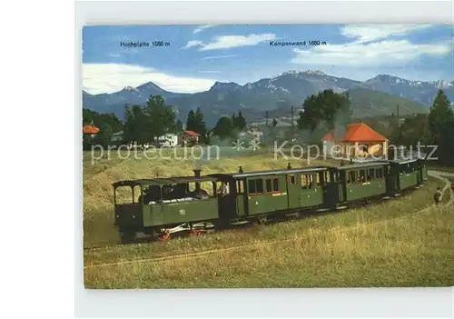 Eisenbahn Chiemseebahn Hochplatte Kampenwand  Kat. Eisenbahn