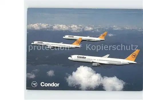 Flugzeuge Zivil Condor Boeing 767 Boeing B757 Kat. Airplanes Avions