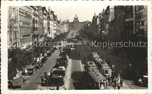 Strassenbahn Prag Wenzelsplatz Praha Kat. Strassenbahn